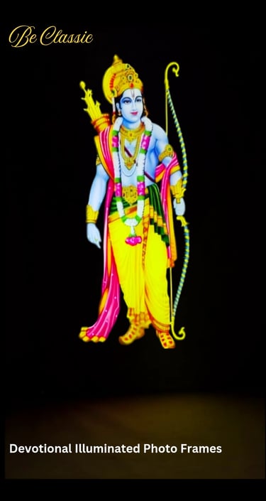 Premium Illuminated Photo Frame of Lord Ram 