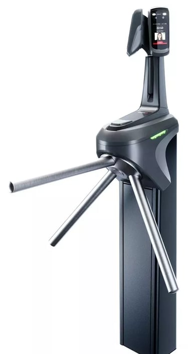 Catraca para condominios com duplo leitor facial