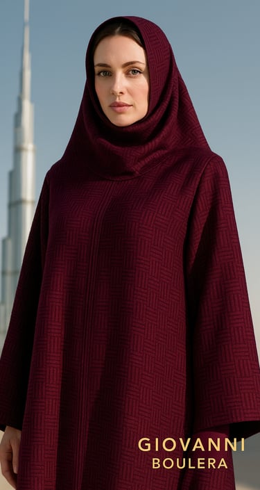 Saf ipek abaya modeli, zarif kesimi ve akıcı yapısıyla şıklığı ön plana çıkarır