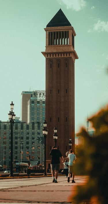 Barcelona, plaza del MNAC