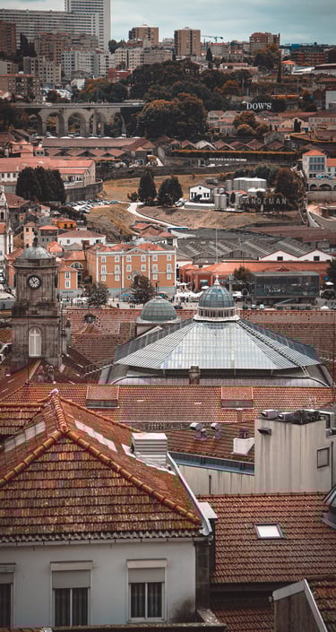 Vistas aéreas de Oporto