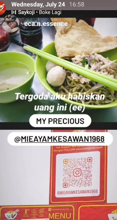 Keseruan makan di Mie Ayam Kesawan rukan osaka pik 2