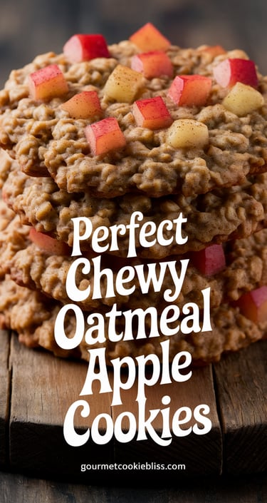 perfect chewy oatmeal apple cookies