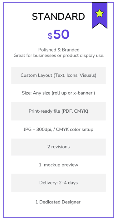 roll-up price standard