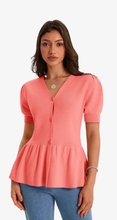 coral Knit Sweaters for women