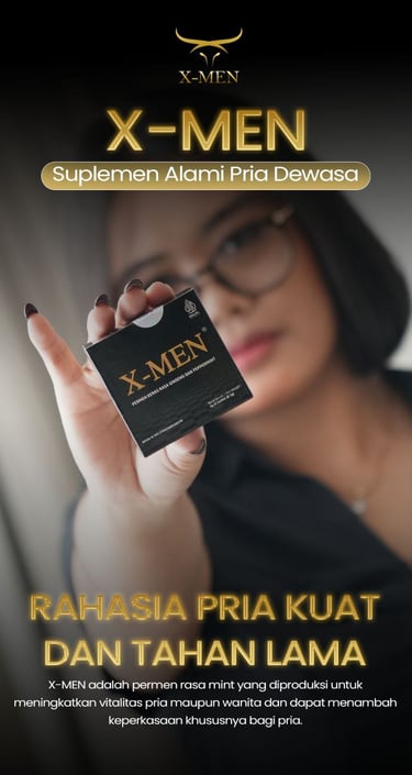 Permen xmen atau permen x-men untuk stamina pria maupun wanita.