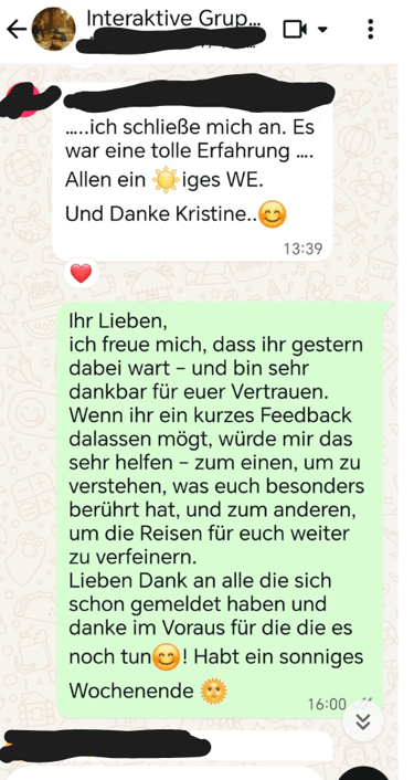 Feedback Gruppenreise