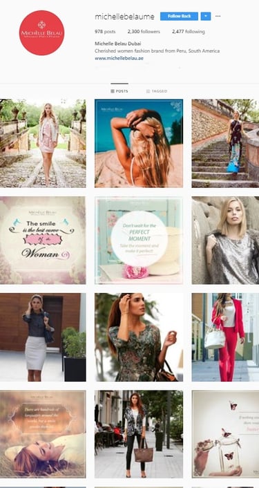 Instagram Michelle Belau Middle East