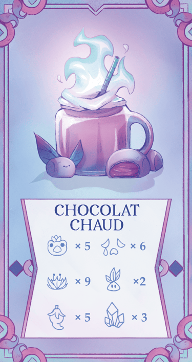 Carte chocolat chaud