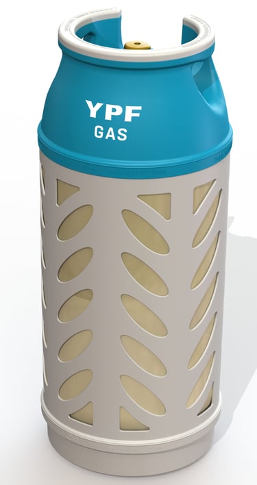 a can of gas gas canisters in a canister