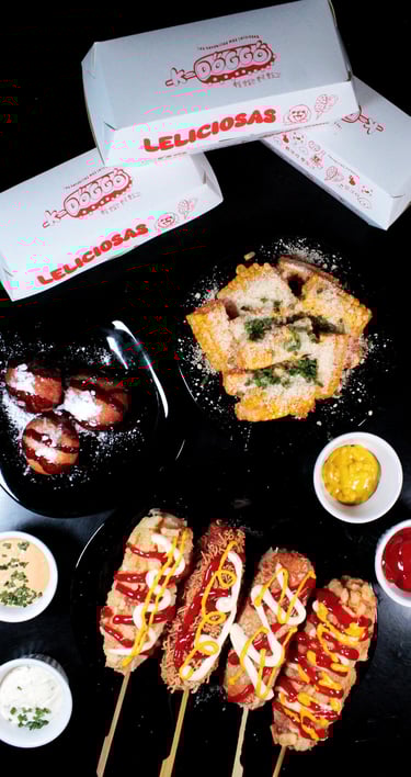a table with a variety of food items on it