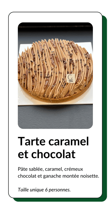 tarte caramel chocolat