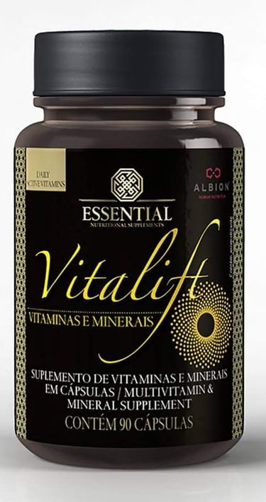 Vitalift Essential Nutrition: vitaminas metiladas e minerais quelatos. Vida Performance.