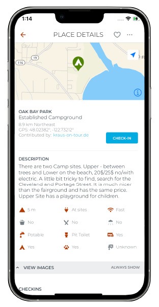 iOverlander - Campervan travel app