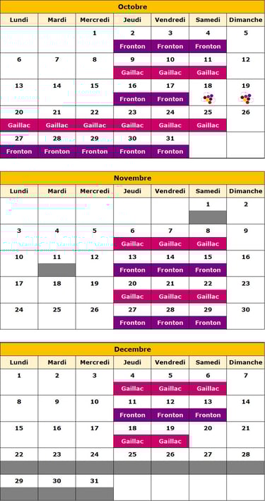 Calendrier