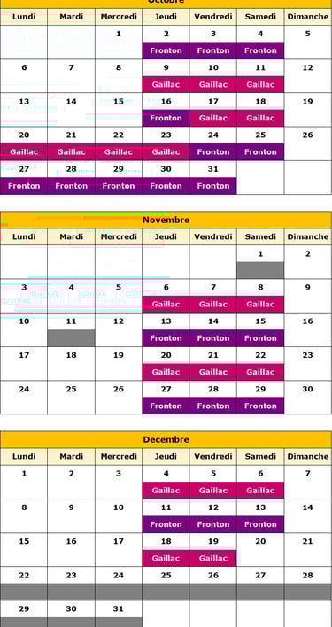 Calendrier
