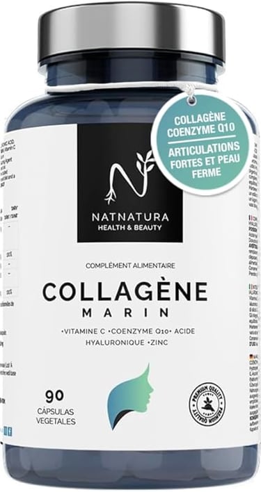 a bottle of collagene, a vitamin supplement for women
