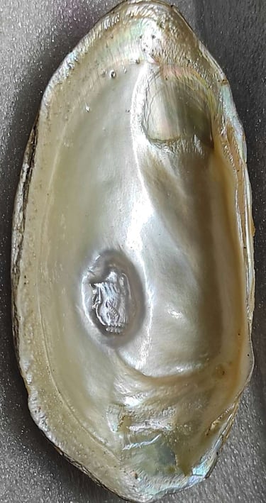 "White divine face pearl–cultured via nucleus method, 11mm handcrafted finish-for international trade"