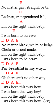 Lady Gaga / chords