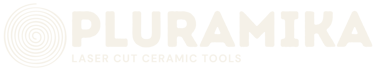 pluramika logo laser cut ceramic tools