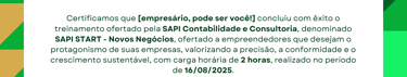 Certificado do SAPI Start