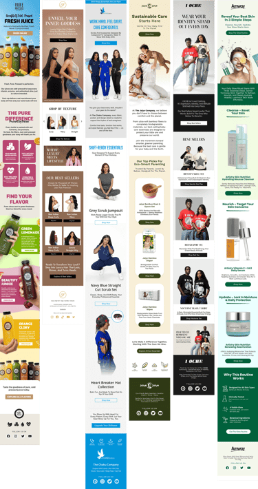 Images of all the campaigns that our team produced