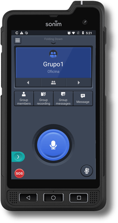 Radio MCPTT Sonim XP8 con plataforma RadioPoC