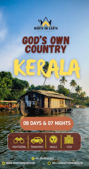 a boat with a houseboat in the water, Kerala Tour, Gods own country, Worth On Earth, Thekkady, Allep