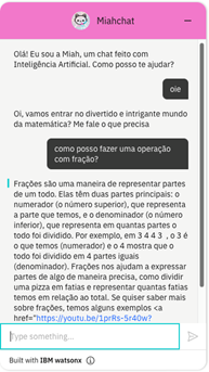Janela do chat