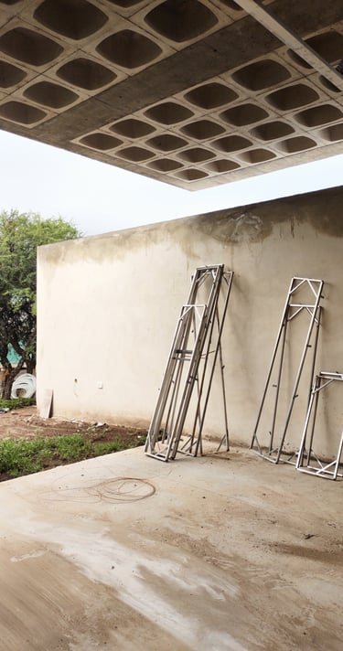 Una obra en proceso. Una casa única en obra.