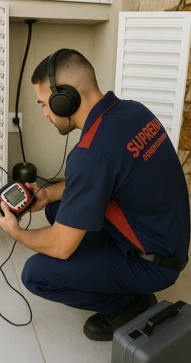 caça vazamento de geofone