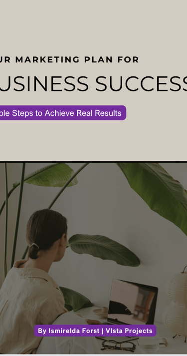 banner with text "marketing plan for business success"