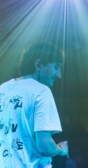 Alan Wünsche auf der Bühne