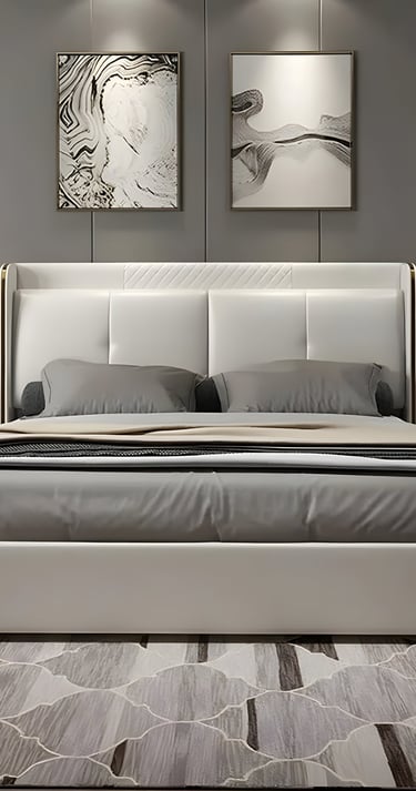 Elegant bedroom furniture set by Apex Furniture with luxury bed