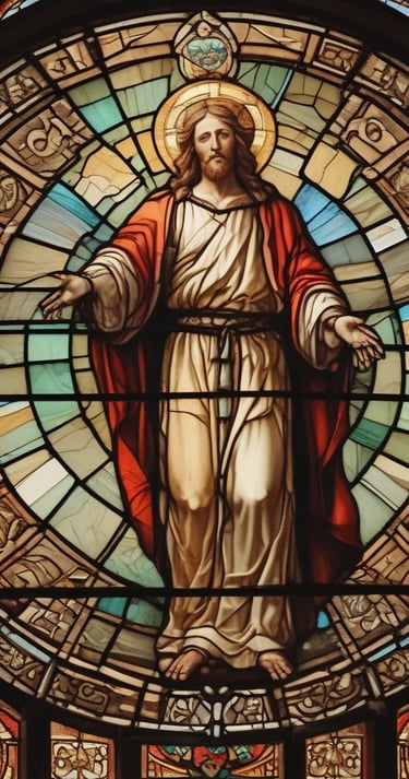 blue and white striped round textile