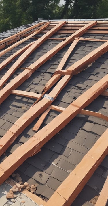 blue and white striped round textile