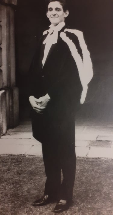 Morning after the Graduation Dinner, still hung over!