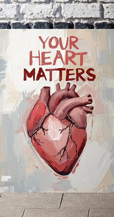 Bold painting of a heart, heart wall art, heart painting vivmadeit wall art