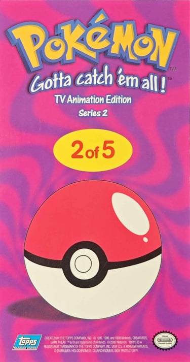 Tin Topper 2 of 5 Topps Pokémon series 2 US back
