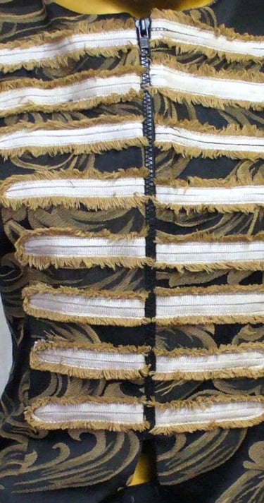 Gold and black brocade tailcoat 
