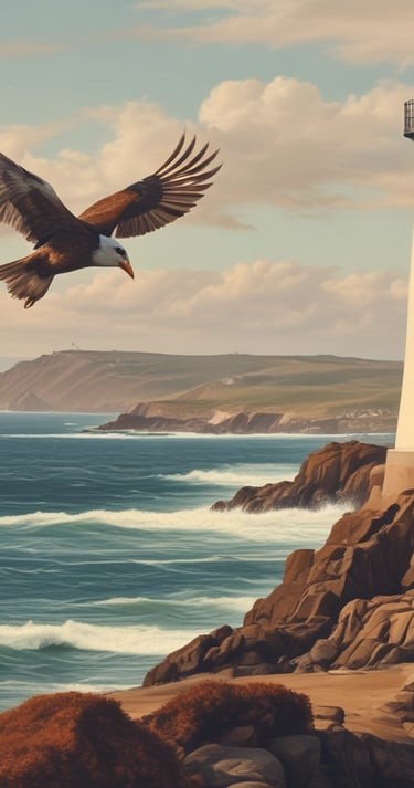 blue and white striped round textile