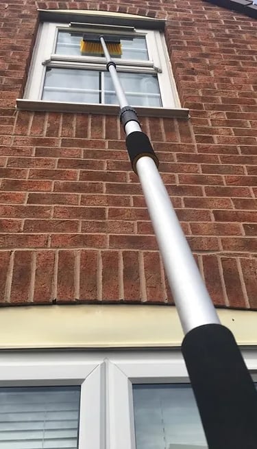 window on a house being cleaned in malvern