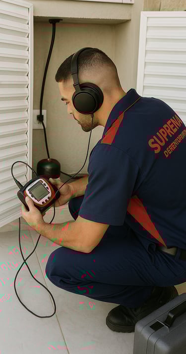 caça vazamento de geofone