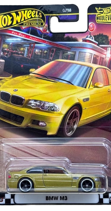 a yellow bmw m33 car with a yellow top