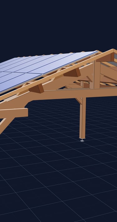 Carports personnalisés compatibles solaire et panneau photovolaïque Aubenas ardeche