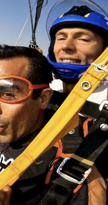 me skydiving