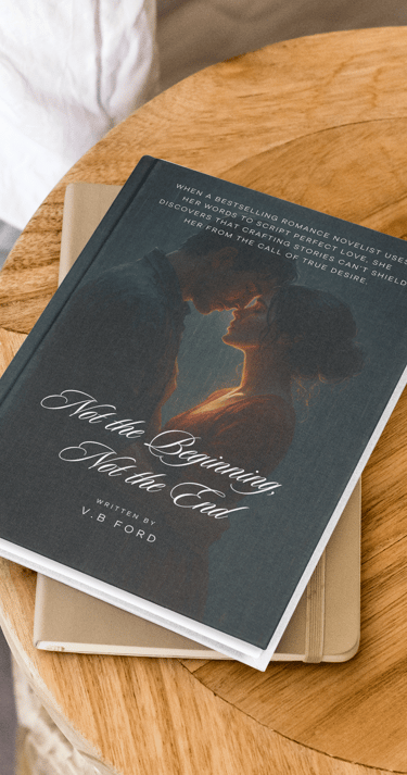 Cover of steamy contemporary romance novella Not the Beginning, Not the End by VB Ford, available fo