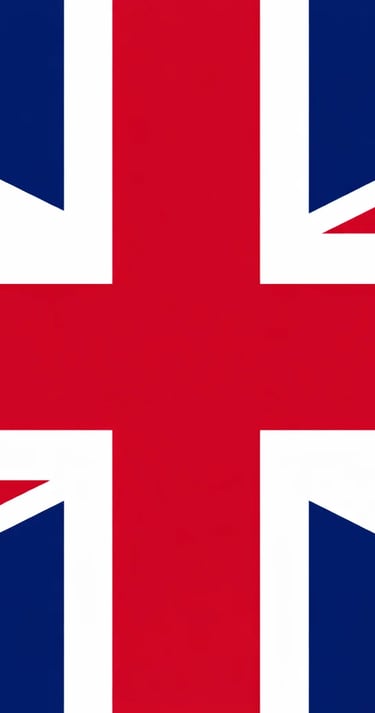 The national flag of the United Kingdom, featuring the red, white, and blue Union Jack design.