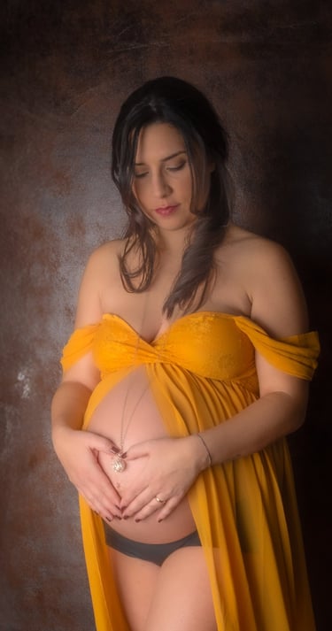 Séance grossesse en studio