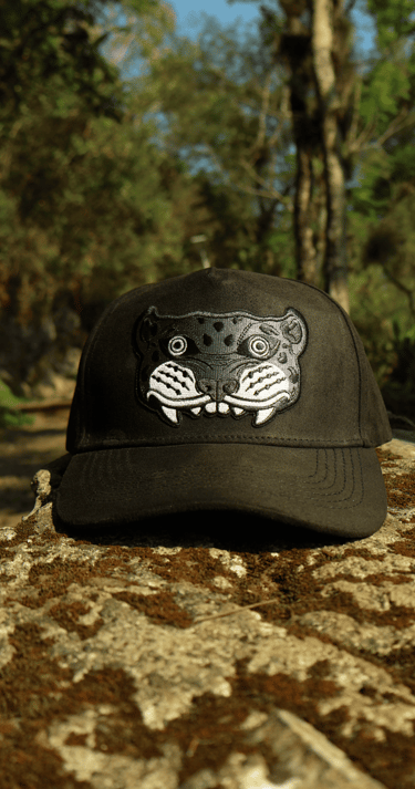 gorra jaguar negro mexico prehispanico pantera negra bordado caps aztlan 